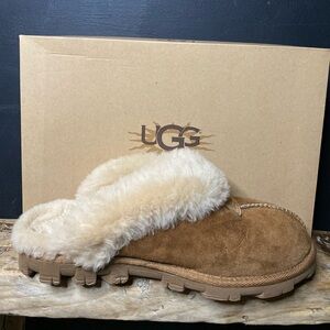 UGG Chestnut Coquette Sheepskin Slippers